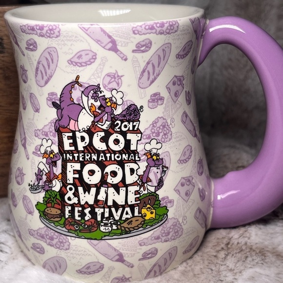 Epcot International Food & Wine Festival Mug 2017. Disney Purple Dragon Chef - Picture 6 of 11
